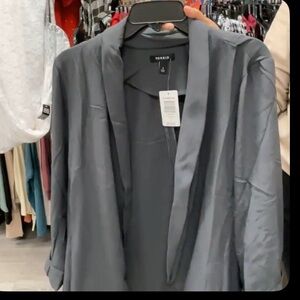 Torrid Charcoal Open-Front Blazer